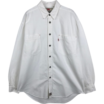古着 リーバイス Levi's RED TAB 長袖 ホワイトデニムシャツ メンズM相当/eaa652022
