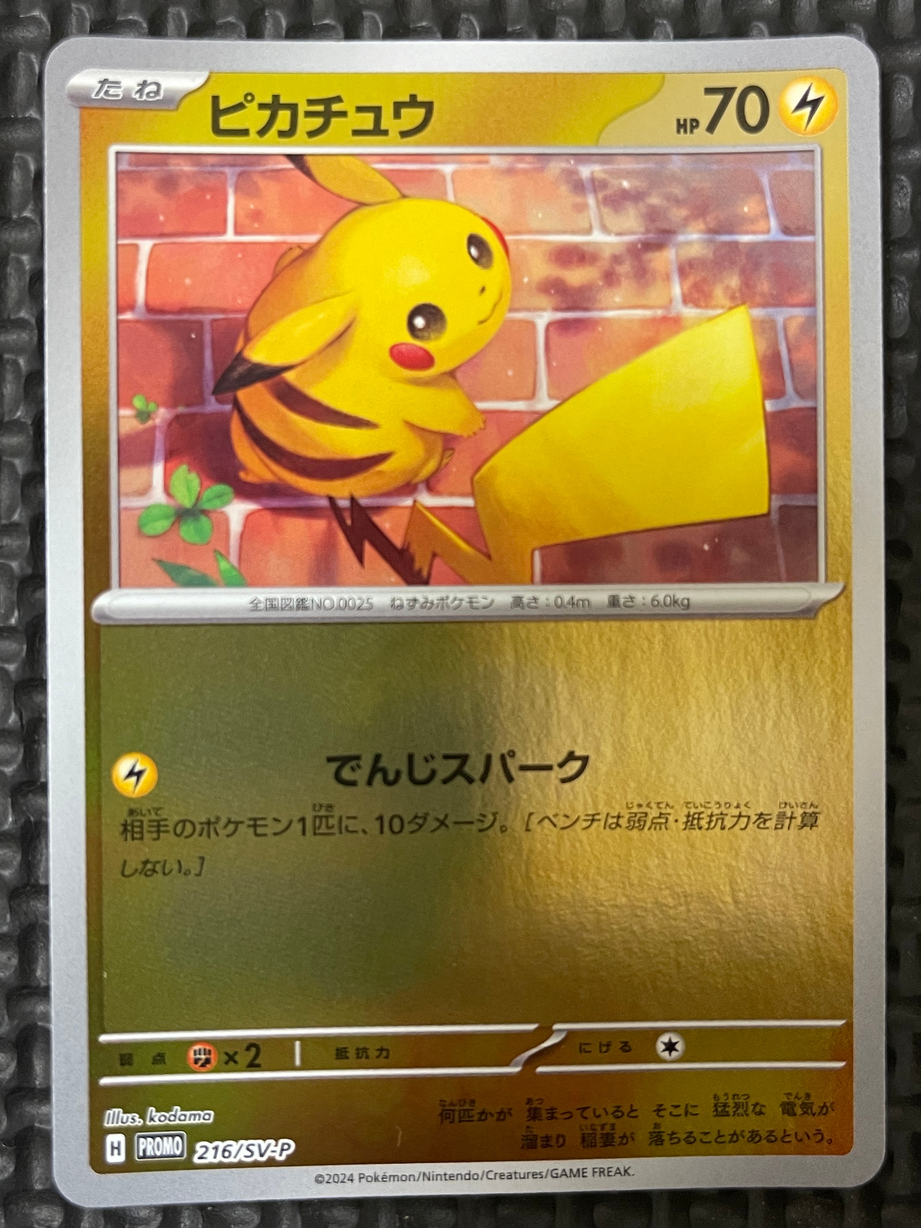 ピカチュウ P [SV-P 216](プロモカードパック「ポケカの夏がキタ!プロモカードGetキャンペーン!」)