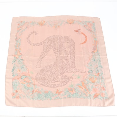 ■極美品 エルメス JUNGLE LOVE ジャングルラブスカーフ