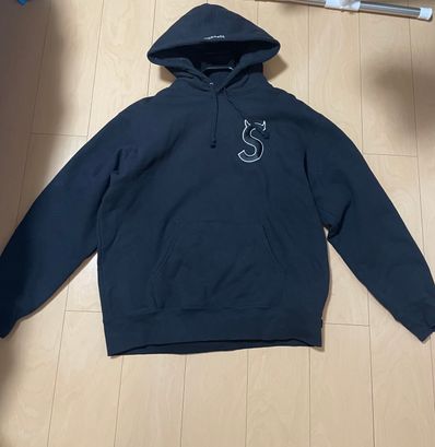 Supreme S Logo Hooded Sweatshirt "Black" (22FW)