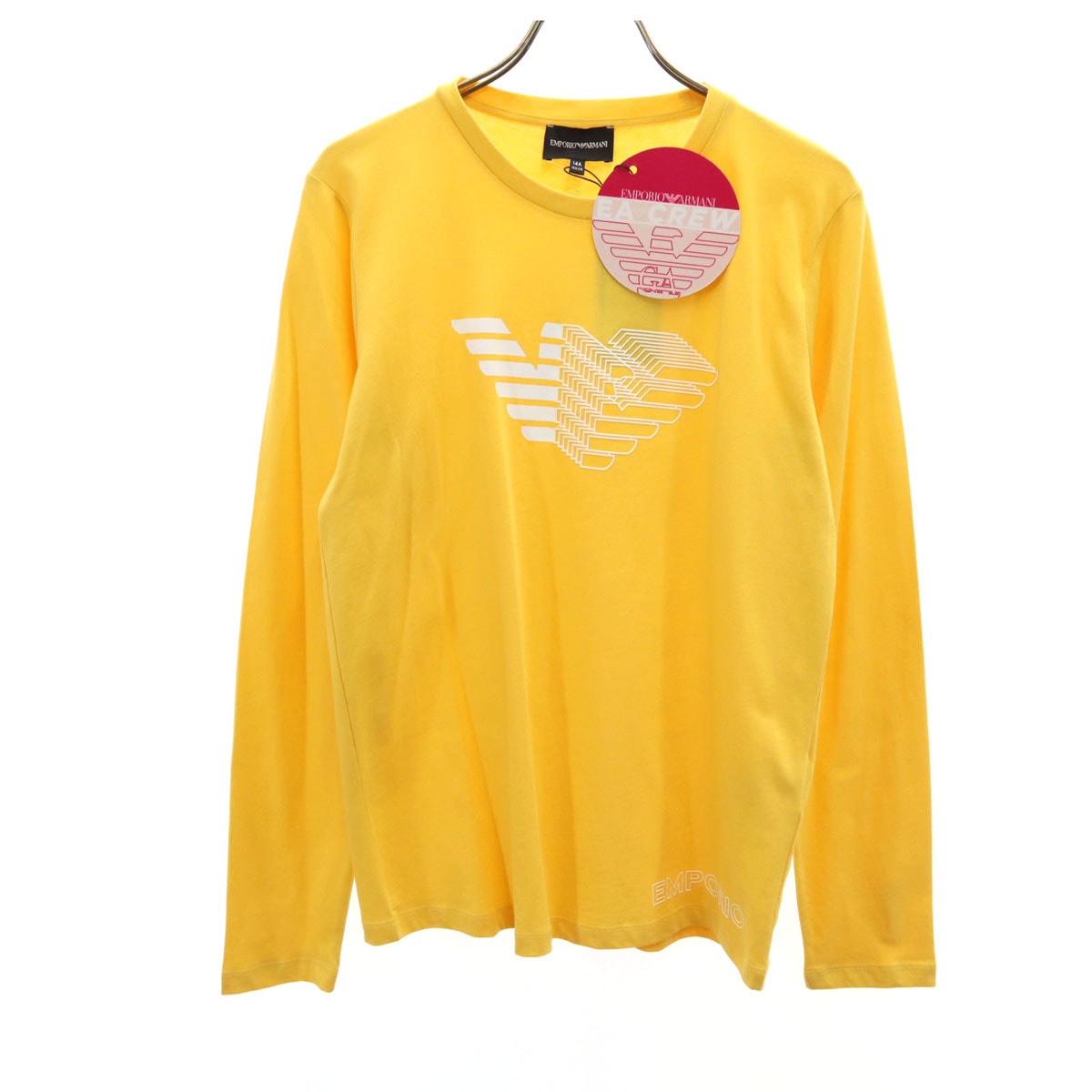 未使用 Emporio Armani エンポリオアルマーニ 長袖 Tシャツ 14A イエロー ロンT