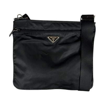 プラダ ショルダーバッグ ナイロン ブラック メンズ PRADA 中古