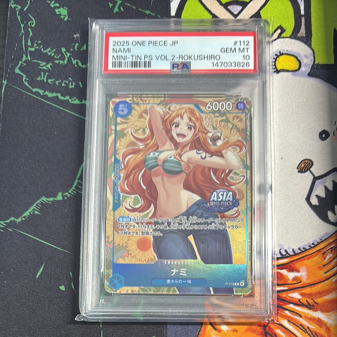 PSA10】ナミ P [P-112]【アジア版】(プロモーションカード「ミニティン