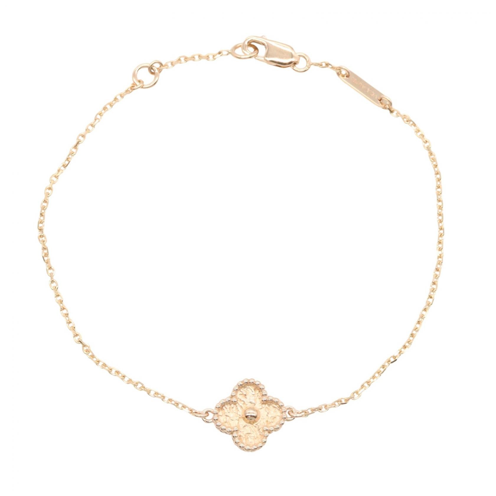 ヴァンクリーフ&アーペル Van Cleef & Arpels ヴィンテージアルハンブラ ブレスレット ブレスレット アクセサリー K18PG(ピンクゴールド) レディース ゴールド系 VCARO8DC00 【中古】
