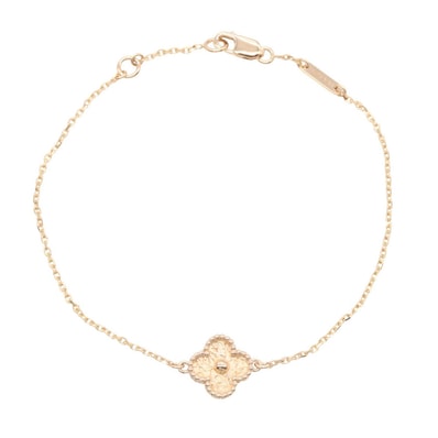 ヴァンクリーフ&アーペル Van Cleef & Arpels ヴィンテージアルハンブラ ブレスレット ブレスレット アクセサリー K18PG(ピンクゴールド) レディース ゴールド系 VCARO8DC00 【中古】