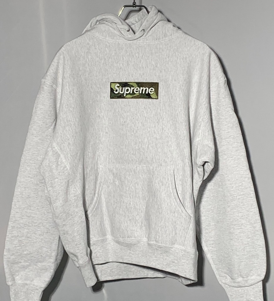 Supreme Box Logo Hooded Sweatshirt "Ash Grey" (23FW)