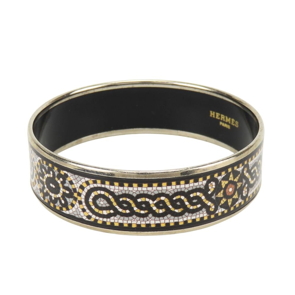 【中古】 エルメス ブレスレット エマイユGM エナメル メタル マルチカラー シルバー金具 七宝 アクセサリー バングル レディース 女性 HERMES