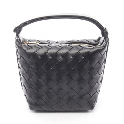 ボッテガヴェネタ BOTTEGA VENETA キャンディー ウォレス イントレチャート ハンドバッグ バッグ レザー レディース ブラック系 776781V3IV18425 【新品】