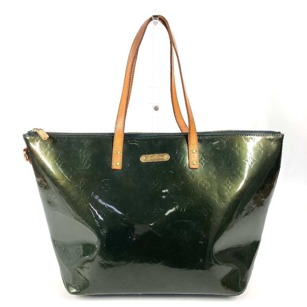 ルイヴィトン LOUIS VUITTON ベルヴューGM M93673 モノグラムヴェルニ カバン 肩掛け トートバッグ バッグ ショルダーバッグ モノグラムヴェルニキャンバス ブルーニュイ グリーン