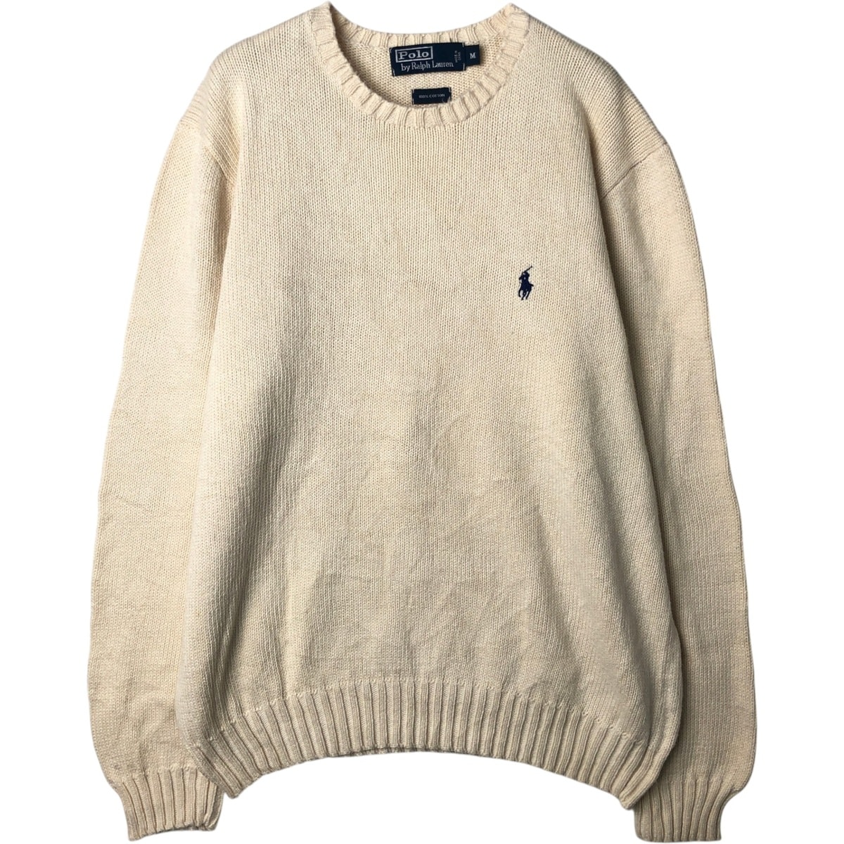古着 ラルフローレン Ralph Lauren POLO by Ralph Lauren コットンニットセーター メンズM相当/eaa627511