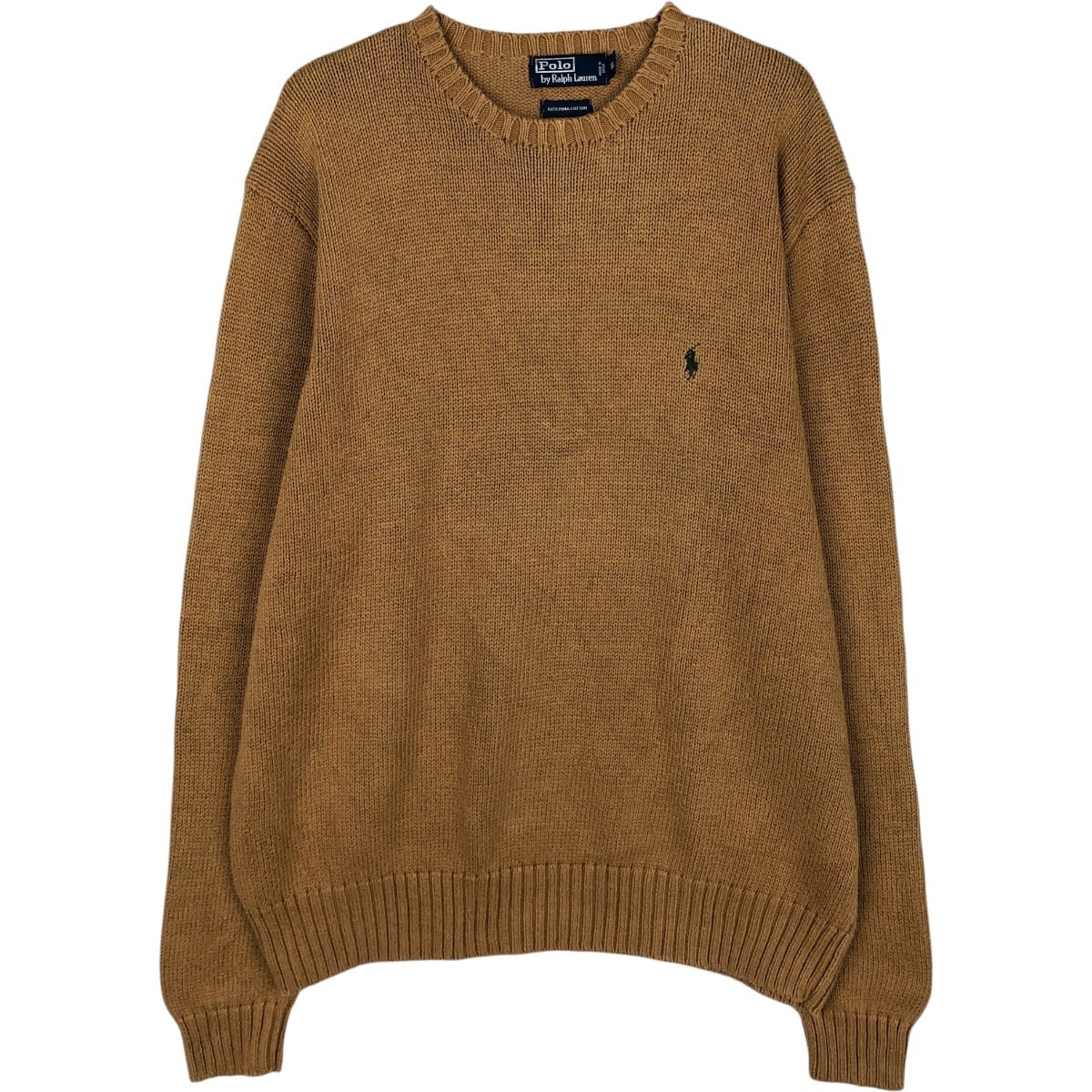 古着 ラルフローレン Ralph Lauren POLO by Ralph Lauren ピマコットンニットセーター メンズXL相当/eaa654422