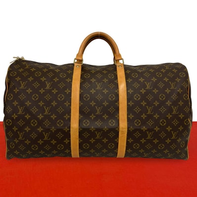 LOUIS VUITTON ルイヴィトン キーポル 60 モノグラム レザー PVC ボストンバッグ ブラウン
10922