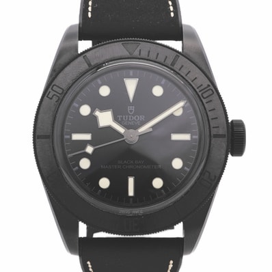 ★SALE【6wdc0252】チュードル ブラックベイ 79210CNU 黒文字盤【中古】腕時計 メンズ
