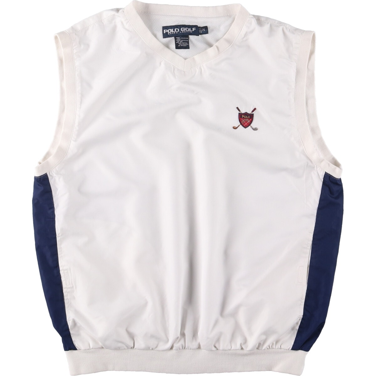 古着 90年代 ラルフローレン Ralph Lauren POLO GOLF ポロゴルフ Vネック ウォームアップベスト メンズM相当 ヴィンテージ/eaa557100