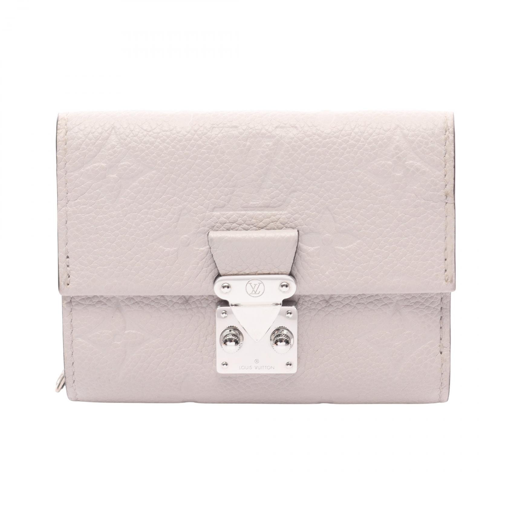 ルイ・ヴィトン LOUIS VUITTON ポルトフォイユ メティス コンパクト 三つ折り財布 財布 レザー レディース グレー系 M13464 【中古】