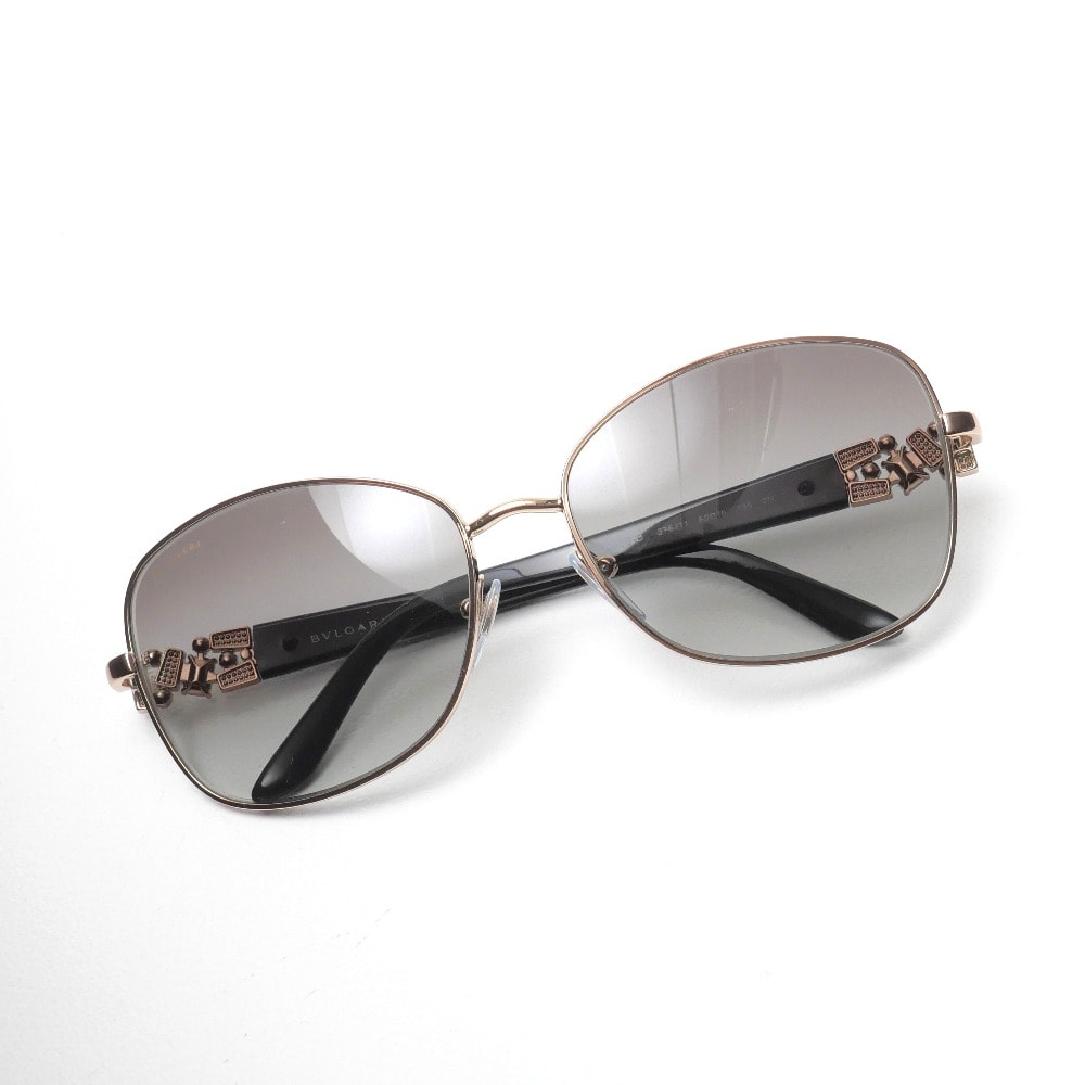 BVLGARI ブルガリ サングラス サイズ60□16 135 アイウェア ラインストーン ブランド古着【中古】20260513/RA9212
