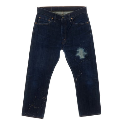【中古】リーバイスビンテージクロージング LEVI'S VINTAGE CLOTHING 505 1967年モデル デニムパンツ ネイビー【サイズ33】【メンズ】