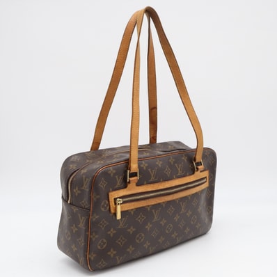 LOUIS VUITTON ルイ・ヴィトン モノグラム シテGM M51181 ハンドバッグ ブラウン ベージュ コーティングキャンバス レザー レディース