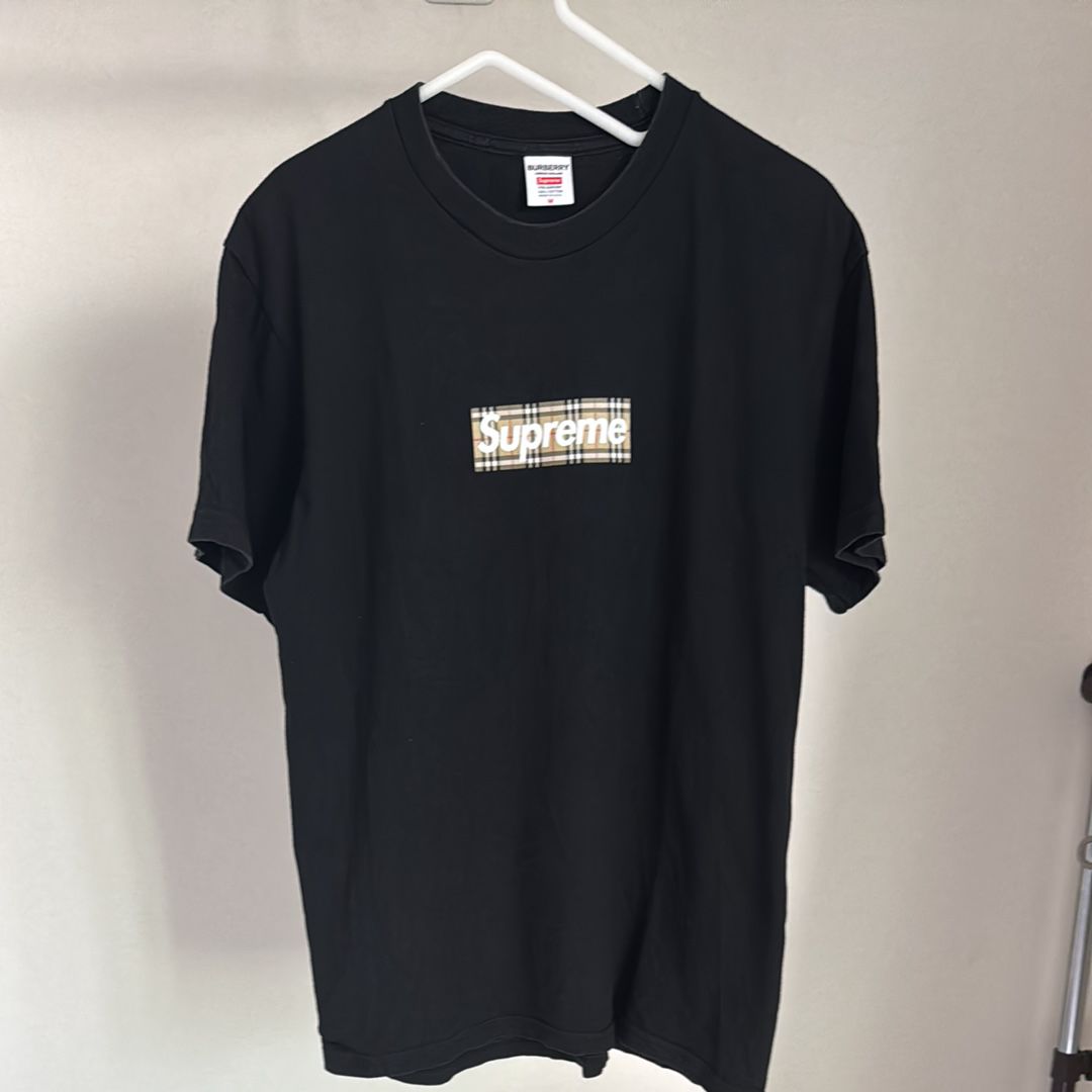 Supreme / Burberry Box Logo Tee "Black"