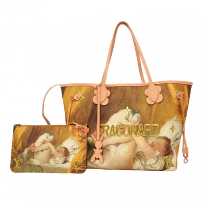 【6db1971-k】ルイヴィトン トートバッグ マスターズコレクション ネヴァーフルMM M43319 ピンク【中古】レディース