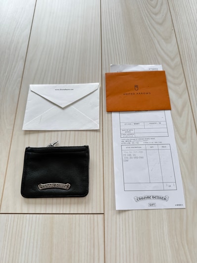 Chrome Hearts Zipper Leather Change Perth "Black"