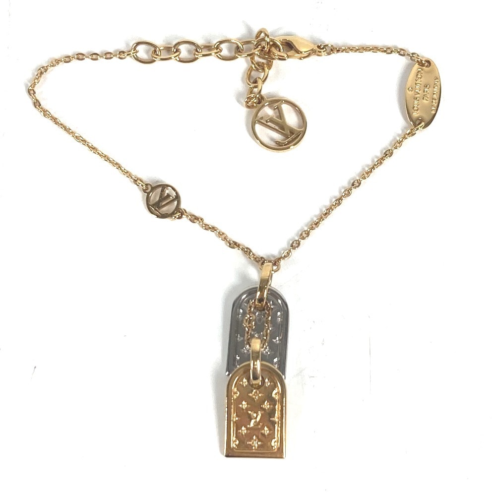 ルイヴィトン LOUIS VUITTON ブレスレット ナノグラム ブレスレットナノグラム M63142 モノグラム  アクセサリー チェーン ブレスレット ゴールド