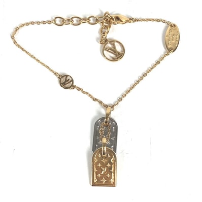 ルイヴィトン LOUIS VUITTON ブレスレット ナノグラム ブレスレットナノグラム M63142 モノグラム アクセサリー チェーン ブレスレット ゴールド