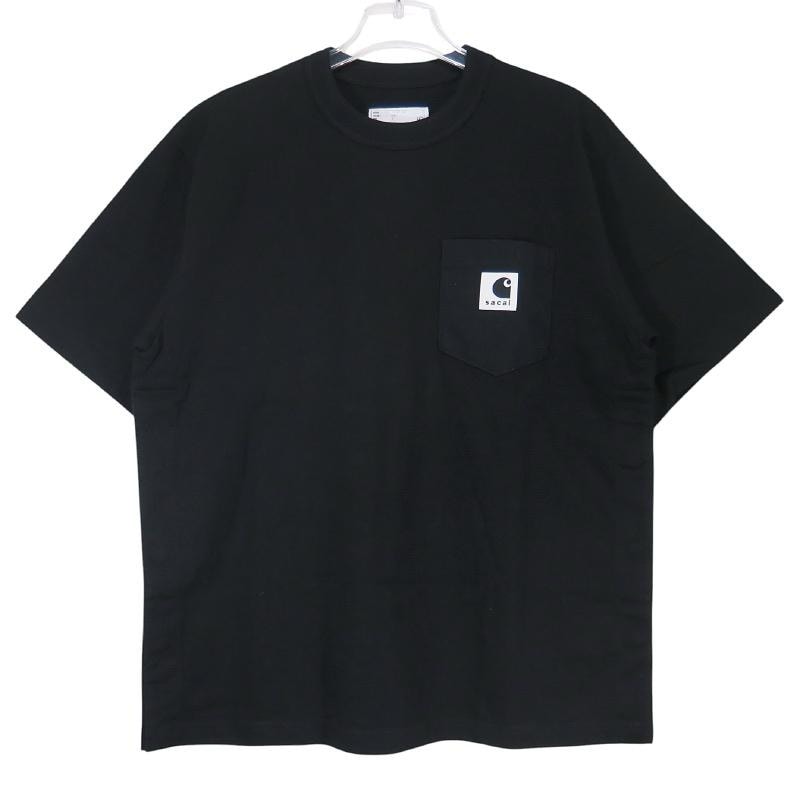 sacai x Carhartt WIP Cotton Jersey T-Shirt "Black"