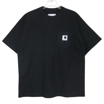 sacai x Carhartt WIP Cotton Jersey T-Shirt "Black"