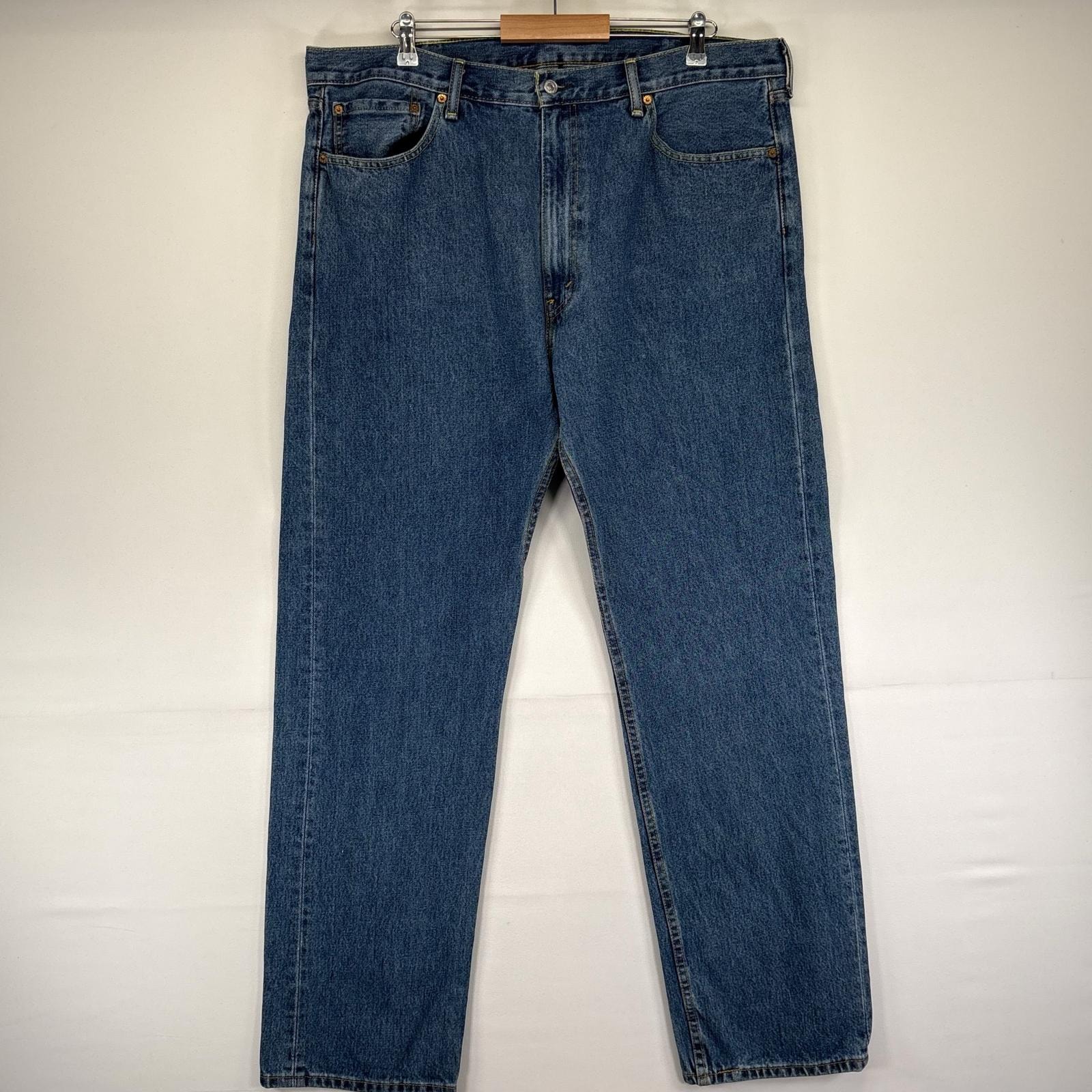 古着 リーバイス Levi's デニム パンツ デニムパンツ ジーパン 505 ストレート 大きいサイズ W42×L34  ブルー系 メンズ
