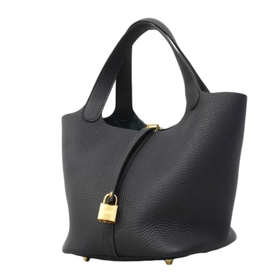 【6fb2949】エルメス ハンドバッグ ピコタンロックMM トリヨンクレマンス キャバン ゴールド金具 K刻印【中古】レディース