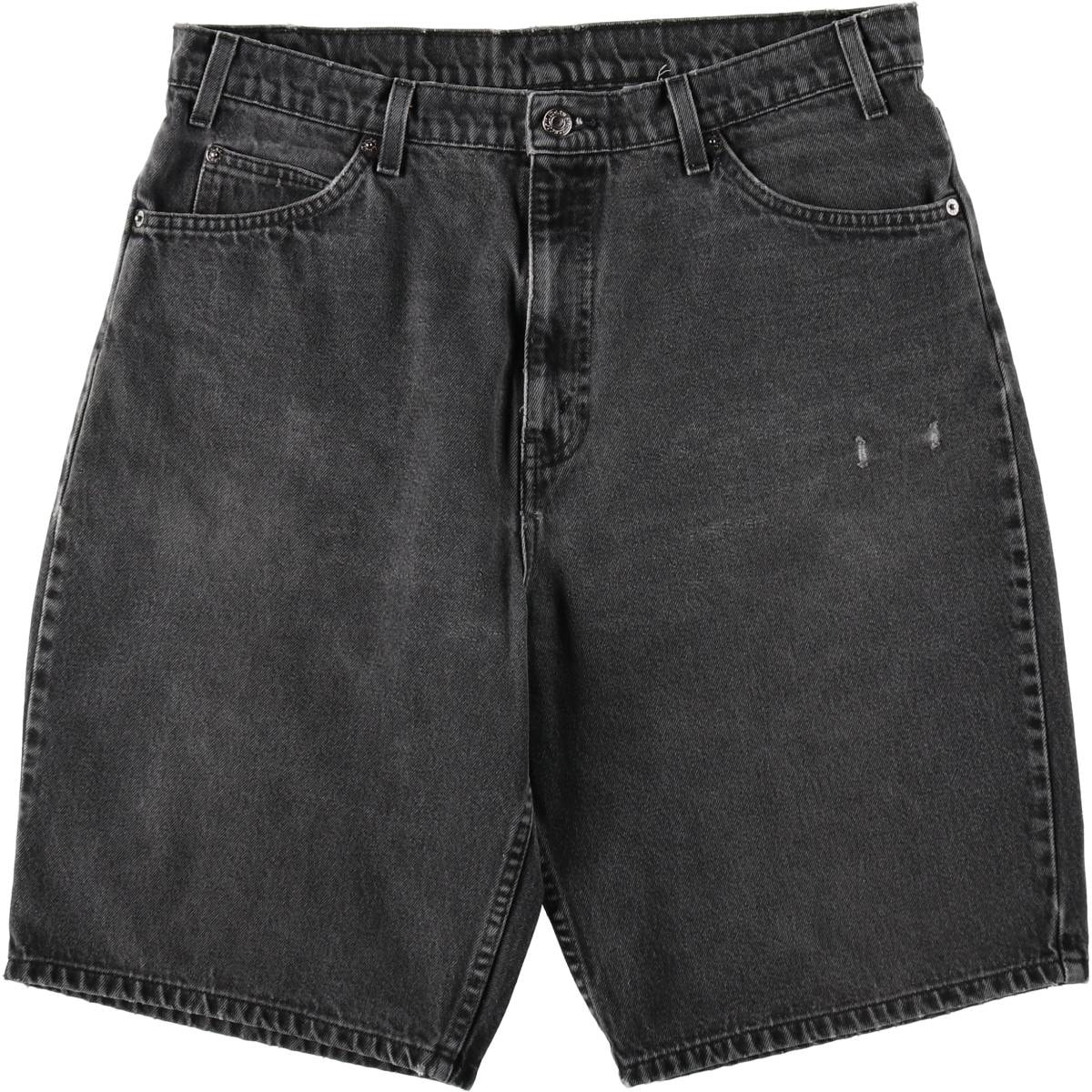 古着 リーバイス Levi's 550 RELAXED FIT ブラックデニムショーツ ハーフパンツ メンズw36相当/eaa637120