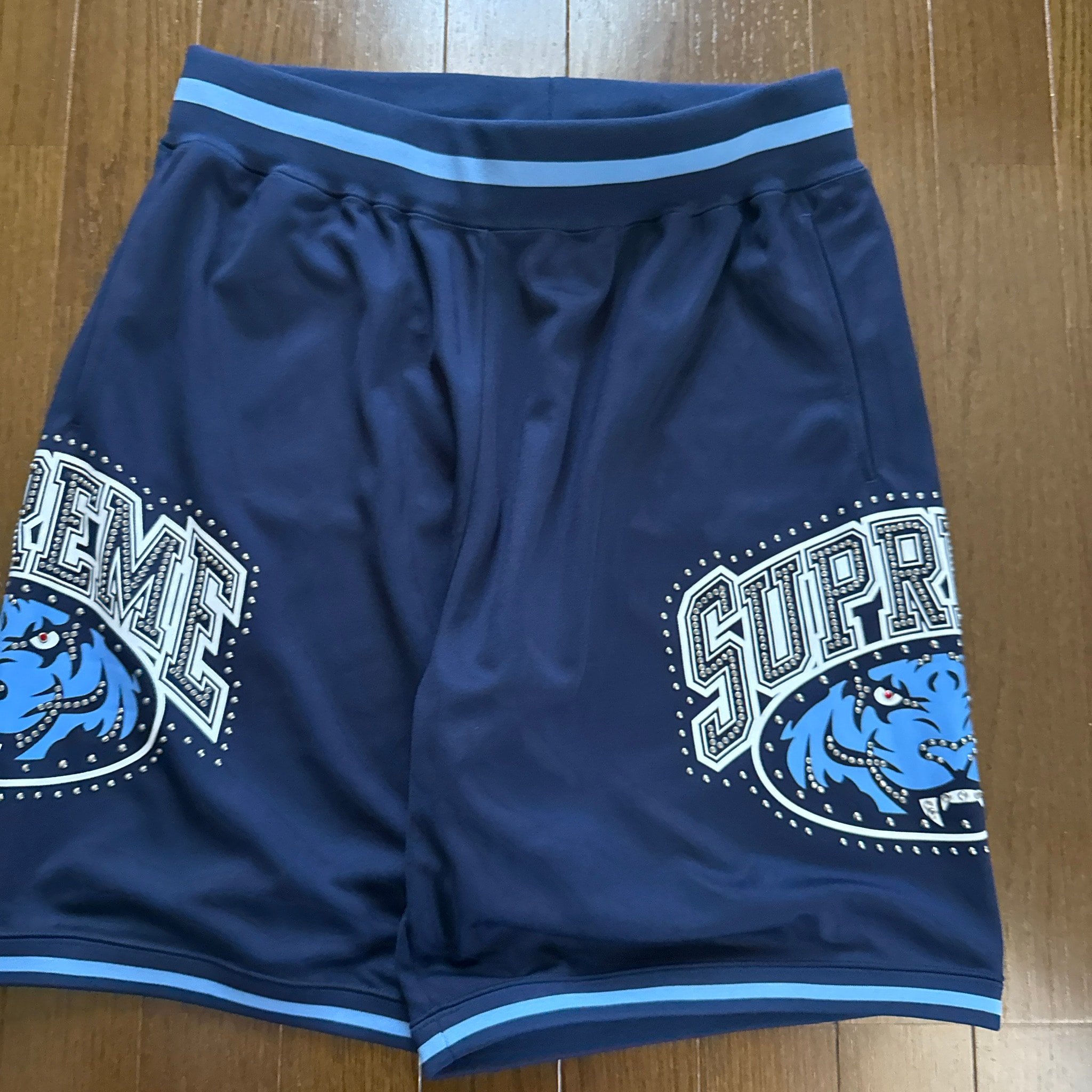 Supreme Studded Basketball Short "Navy"