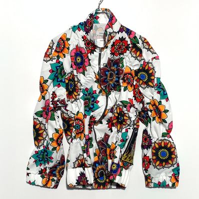 FLOWER PATTERN TRACK TOPS