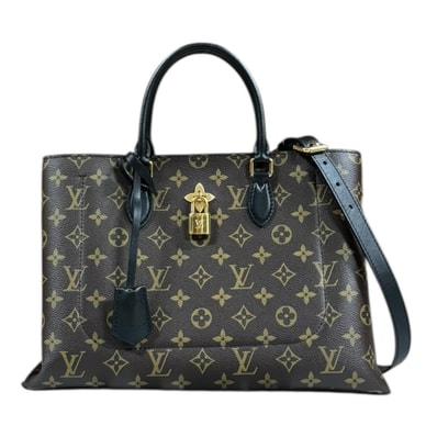 ルイヴィトン フラワートート モノグラム ショルダーバッグ モノグラムキャンバス M43550 ブラウン レディース LOUIS VUITTON 中古