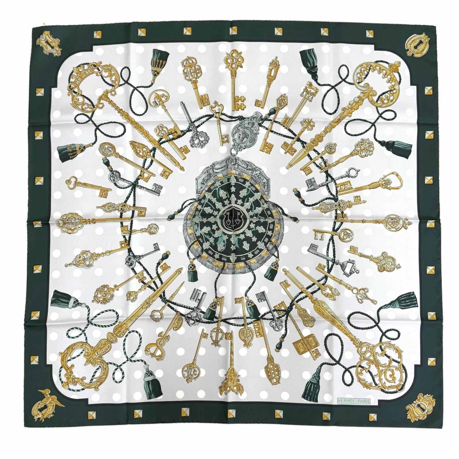 未使用品 エルメス スカーフ レクレ カレ90 ダブルフェイス H901428S
