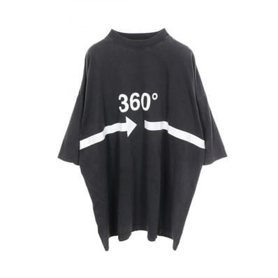 バレンシアガ BALENCIAGA TUBULAR ダメージ加工 半袖Tシャツ 衣料品 トップス コットン メンズ グレー系 【中古】