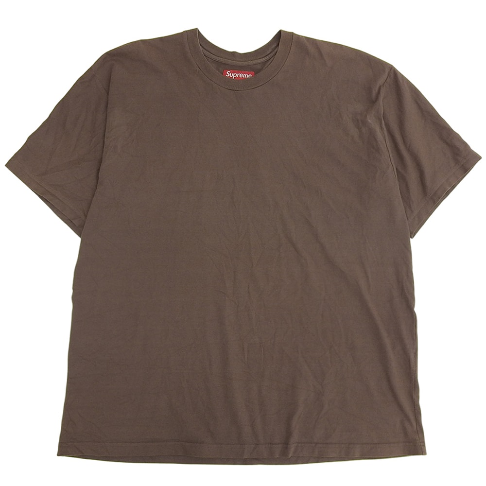 シュプリーム インターシャ プリント Tシャツ トップス メンズ ブラウン×グリーン L 25SS L