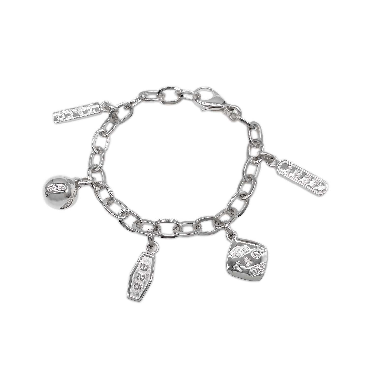 TIFFANY&Co. ティファニー 1837 エレメント 5チャーム ブレスレット
バングル SV925 シルバー 新品仕上済 ユニセックス
【中古】