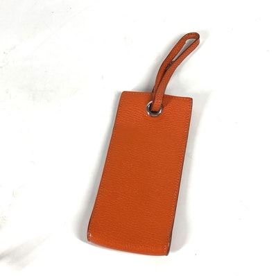 エルメス HERMES ヴェスパ ストラップ付 ポーチ レザー H□刻 オレンジ