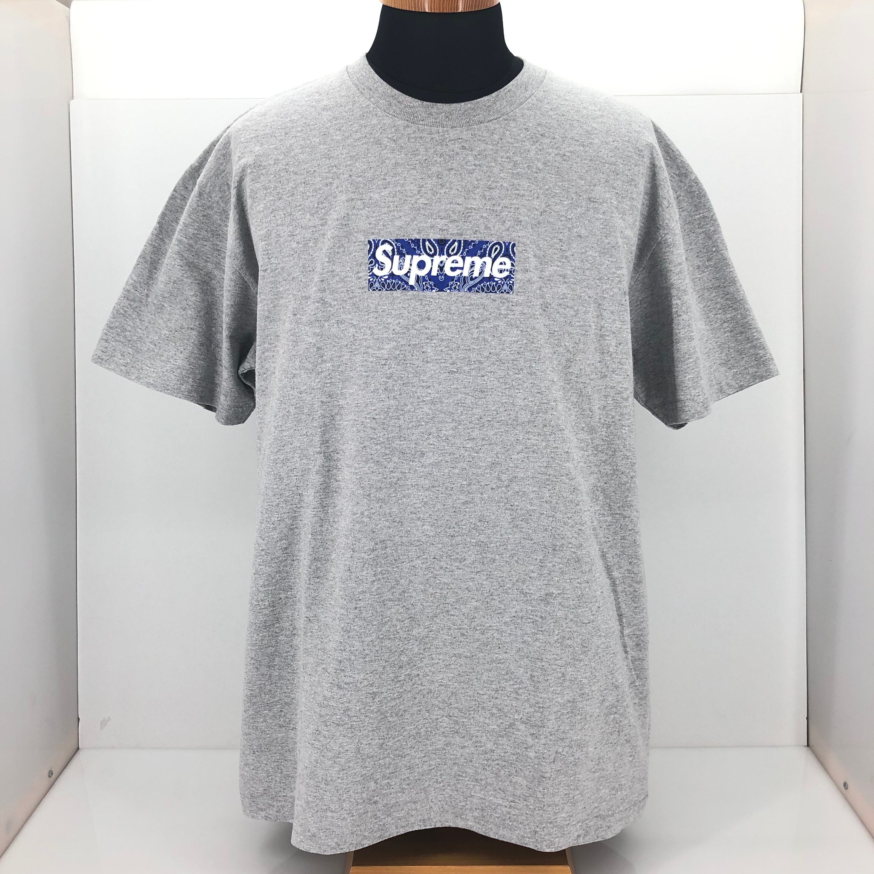 Supreme Bandana Box Logo Tee "Grey"