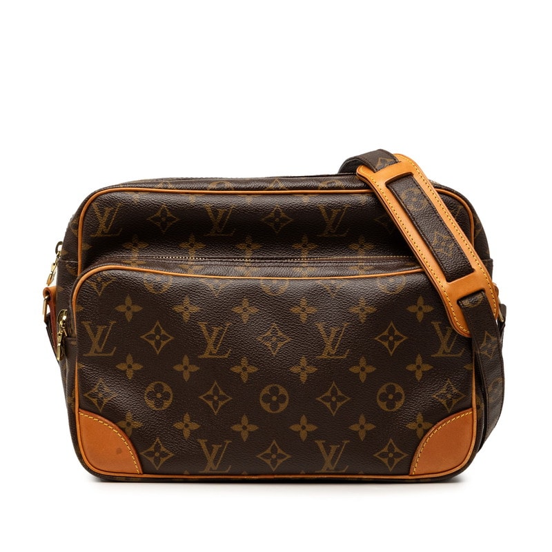 ルイ ヴィトン モノグラム ナイル 斜め掛け ショルダーバッグ M45244 ブラウン PVC レザー レディース LOUIS VUITTON 【中古】