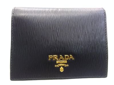 PRADA Small Saffiano Leather Wallet "Black/Pink"