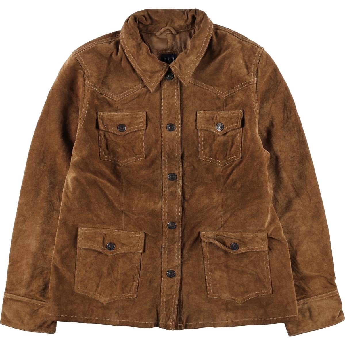 古着 90年代 ギャップ GAP オールドギャップ スエードレザージャケット レディースL相当 ヴィンテージ/eaa627954