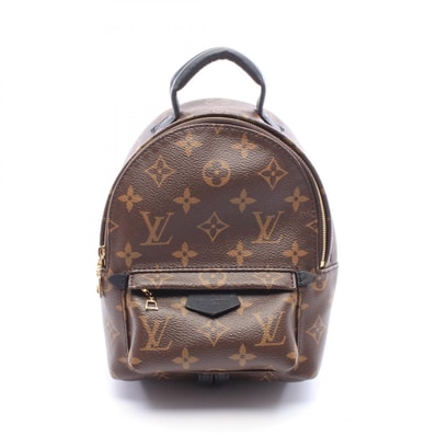 ルイ・ヴィトン LOUIS VUITTON パームスプリングス バックパック ミニ モノグラム リュックサック バックパック バッグ PVCコーティングキャンバス レザー レディース ブラウン系 / ブラック系 M44873 【中古】