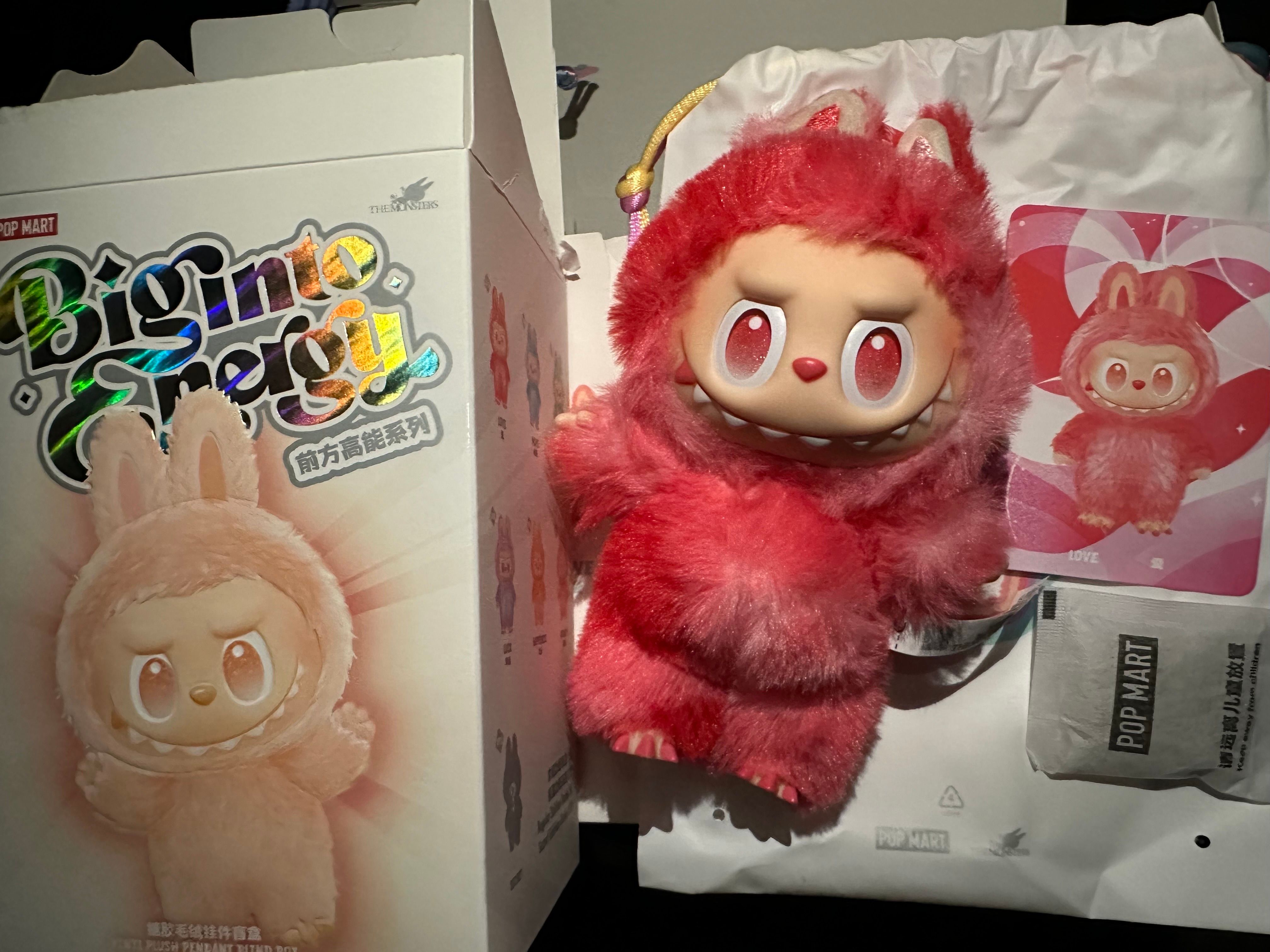 POP MART THE MONSTERS (LABUBU) Big into Energy Series Plush Pendant LOVE