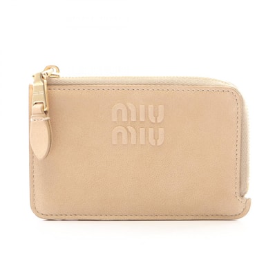 ミュウ ミュウ Miu Miu NAPPA AVIATOR コインケース 財布 レザー レディース ベージュ系 5MB066AEFXF0065 【新品】