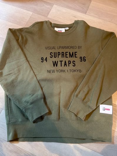 Supreme / WTAPS Crewneck "Light Olive"