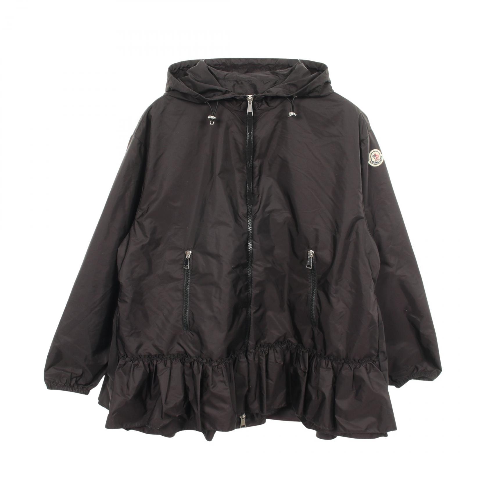 モンクレール MONCLER SARCELLE サルセル フード付き 衣料品 アウター ナイロン レディース ブラック系 【中古】