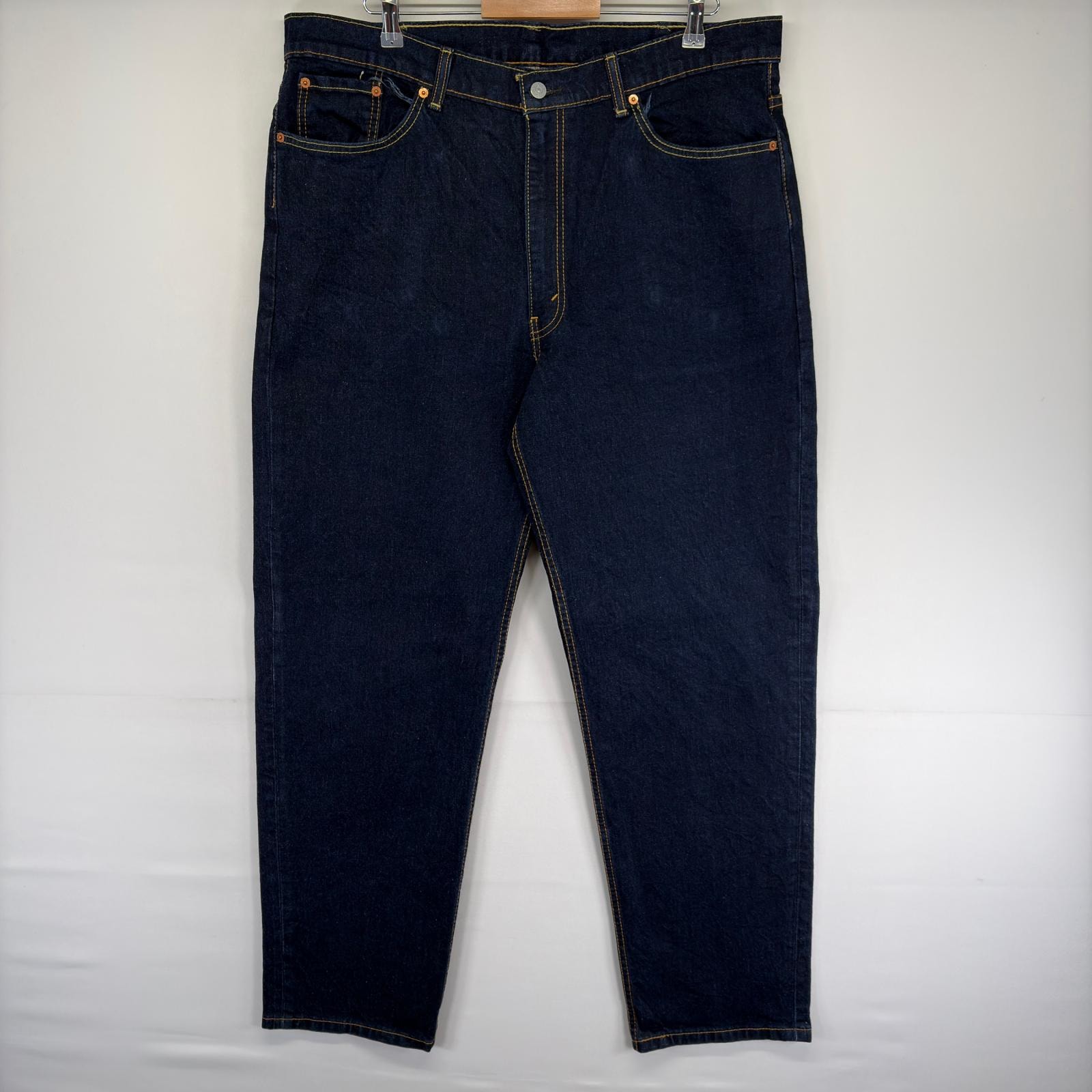古着 リーバイス Levi's デニム パンツ 550 テーパード 大きいサイズ バギー ジーンズ ジーパン 5ポケット w40 L34  ブルー系 メンズ